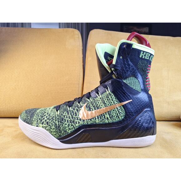 Nike Kobe IX Elite Black/Green Men's Size 9 Victory!!